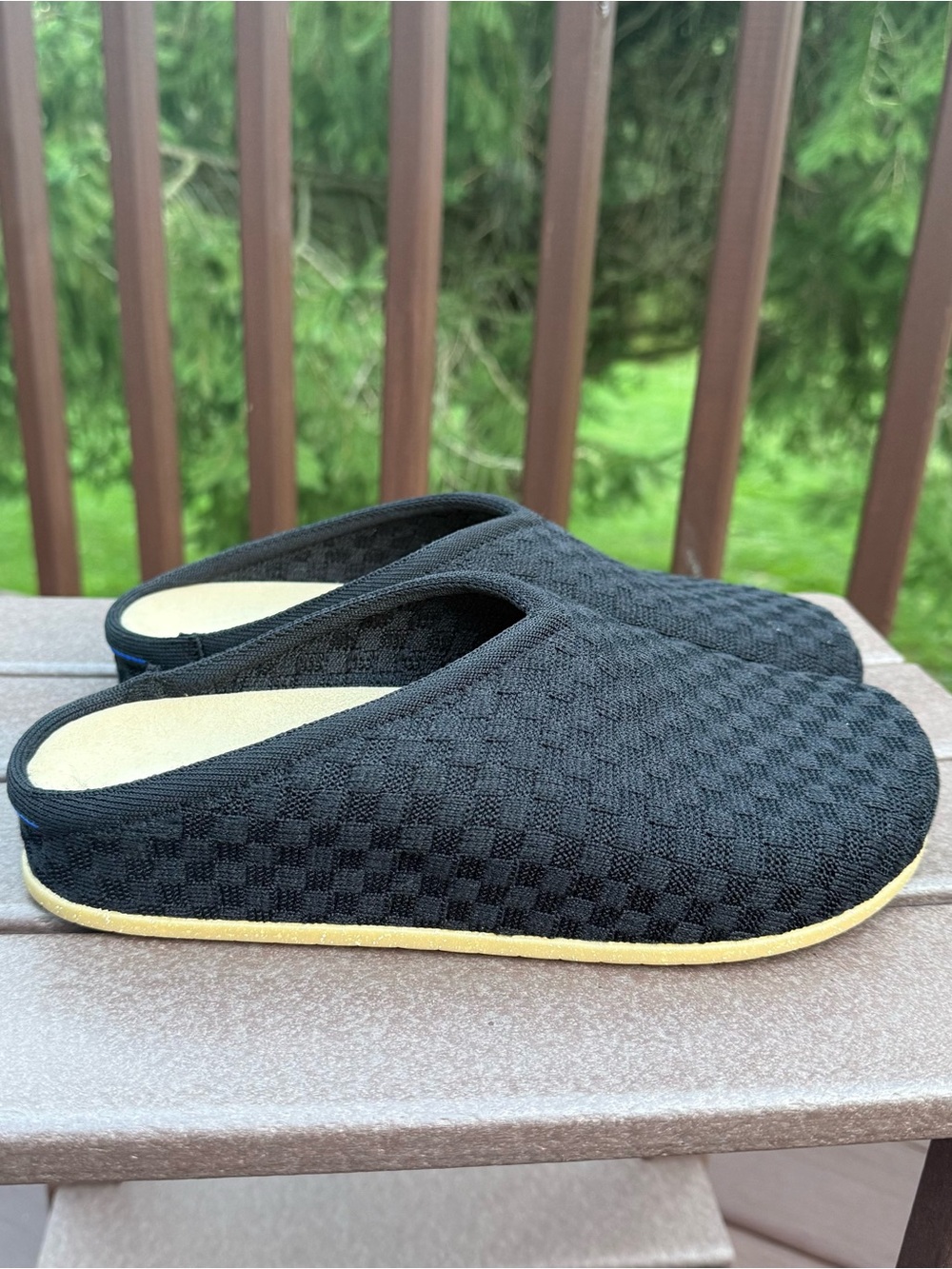 Rothy's The Casual Clog Slip-On In Revelvet Black Women’s Size 9 Never Worn